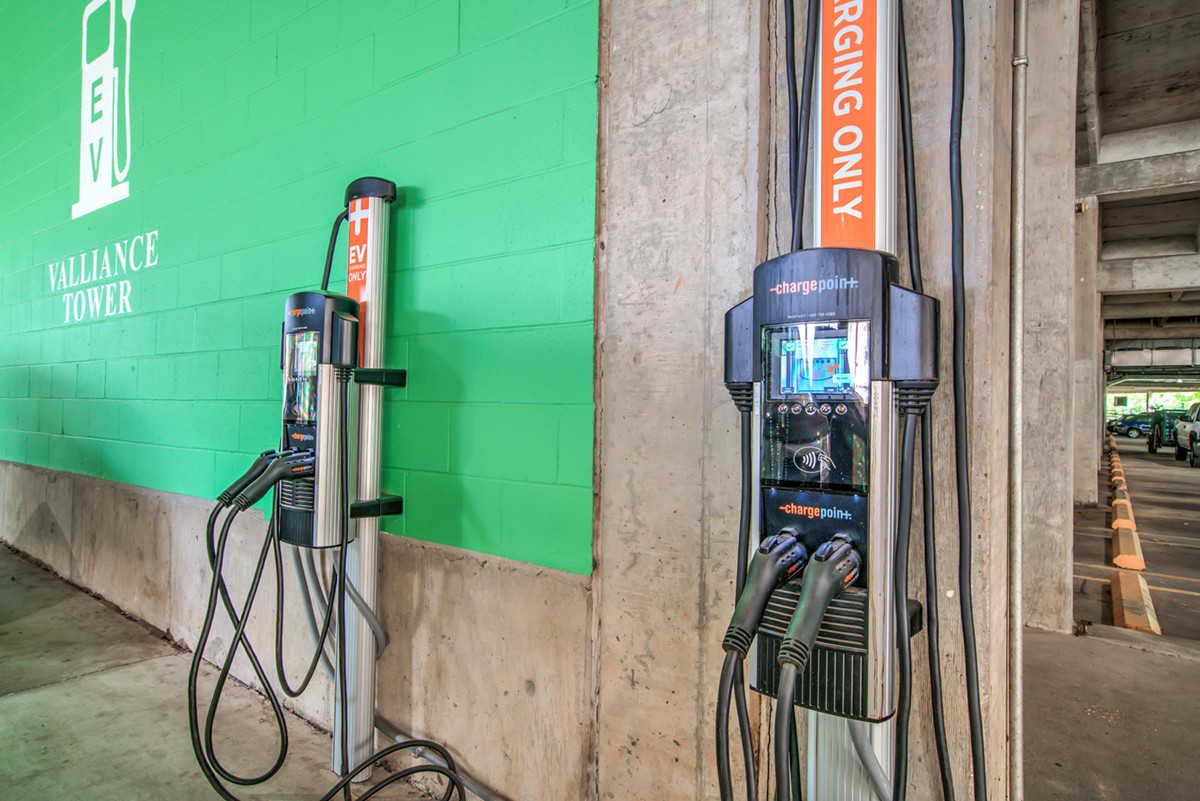 Valliance Tower electric vehicle charging station